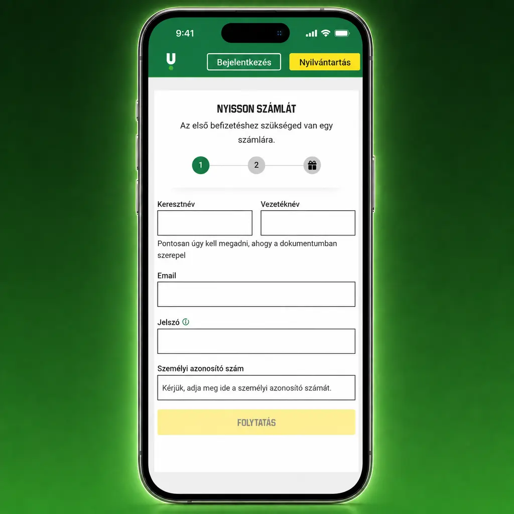 Sportfogadás elhelyezése Unibet fiókból, odds kiválasztása és HUF tét megadása