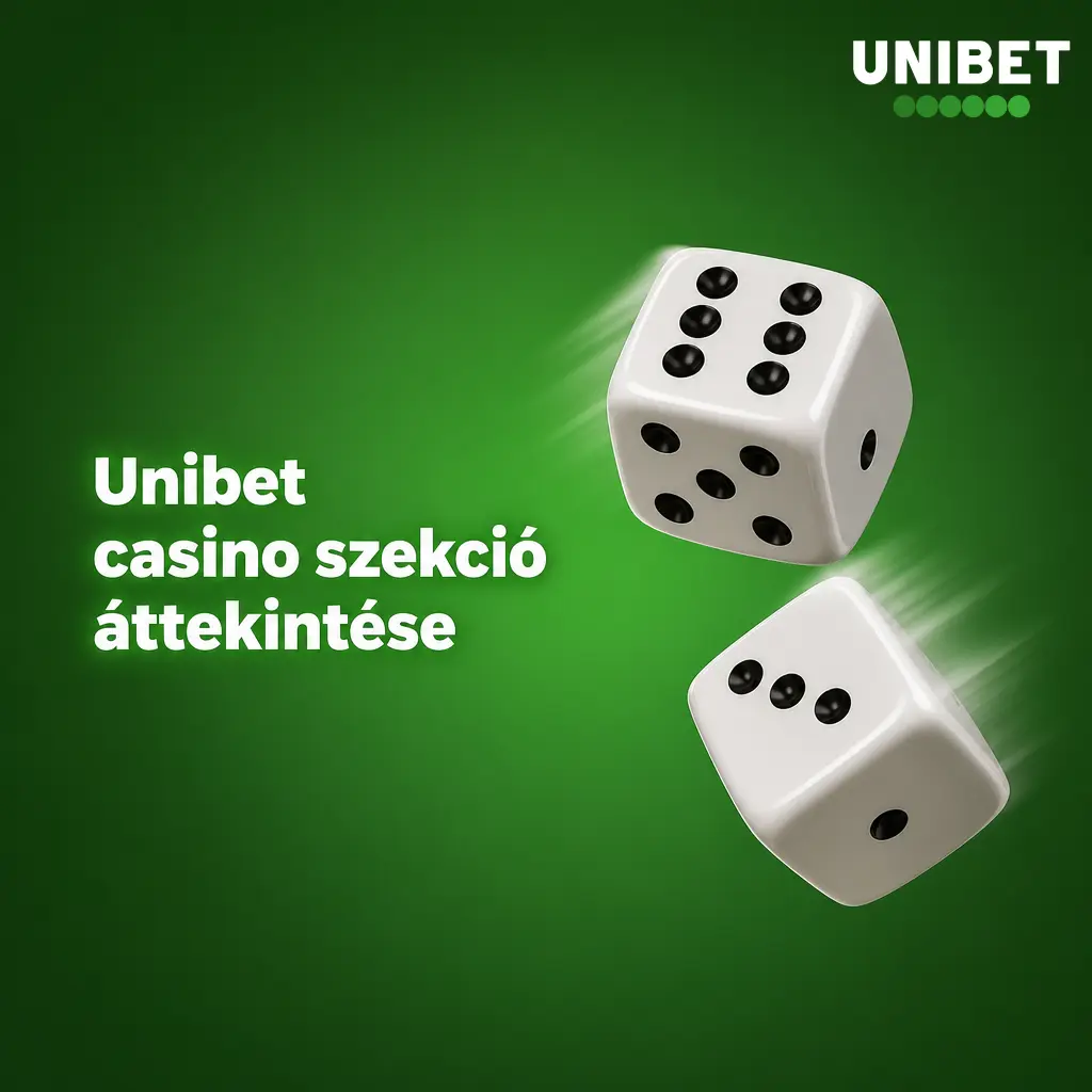 Unibet kaszinó lobby nyerőgépekkel, asztali játékokkal, jackpotokkal és élő kaszinóval