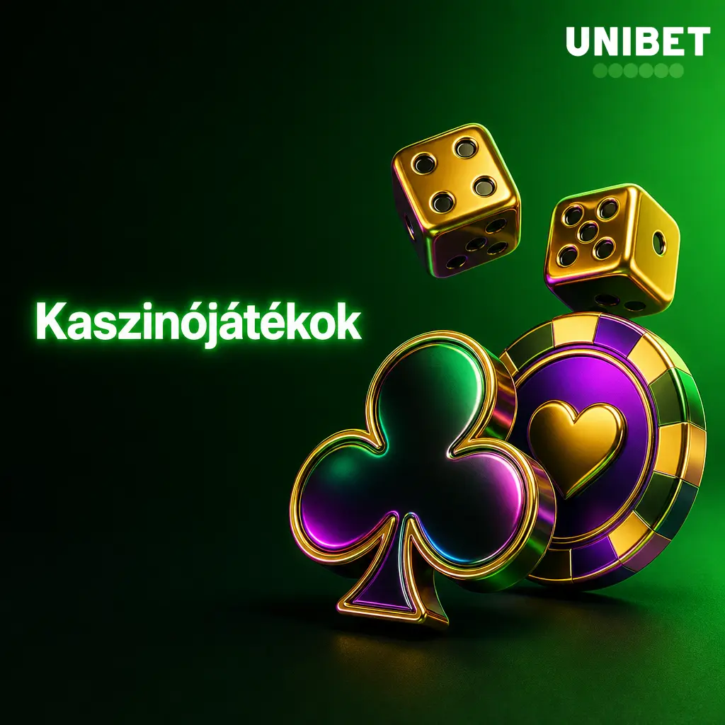 Unibet kaszinójátékok kínálata: nyerőgépek, blackjack, rulett, élő kaszinó és jackpot játékok